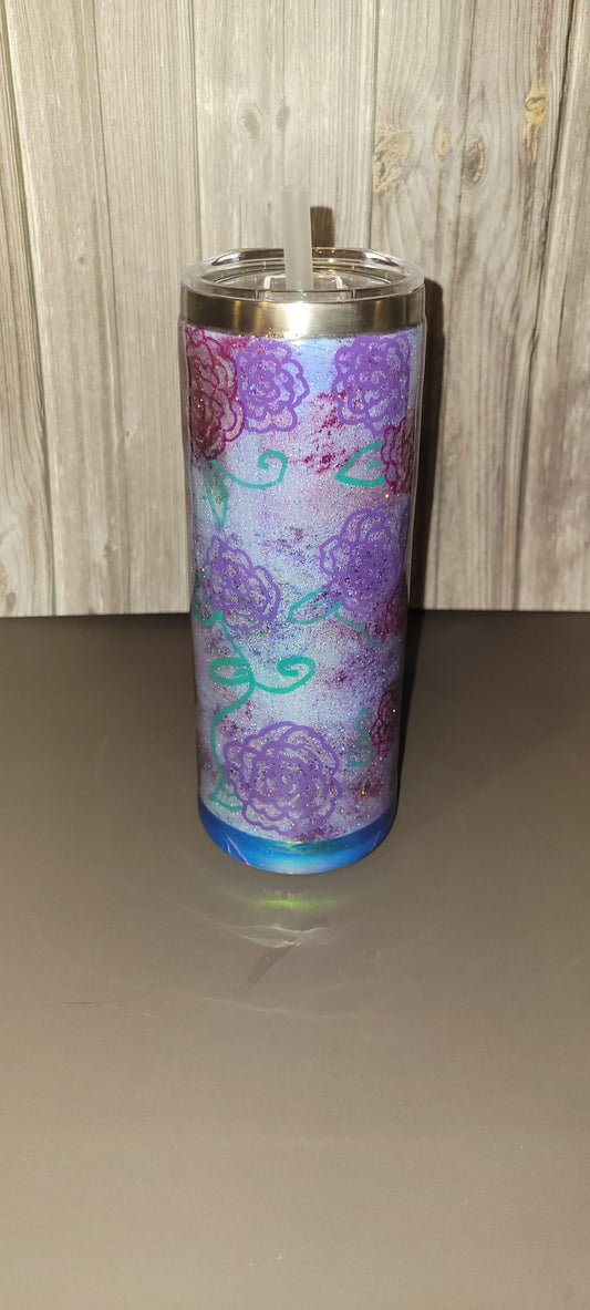 Flower Water Color Tumbler